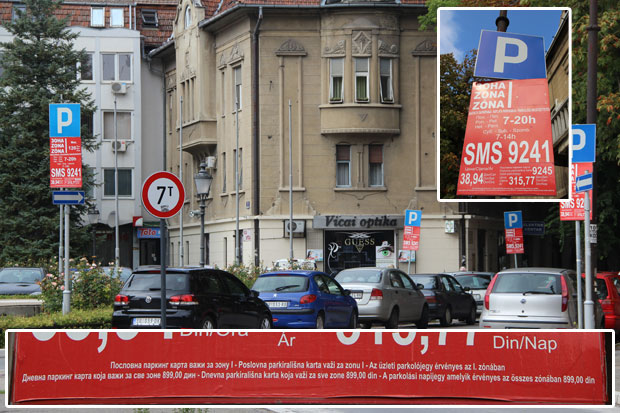 Pauk "jede" i propisno parkirana vozila