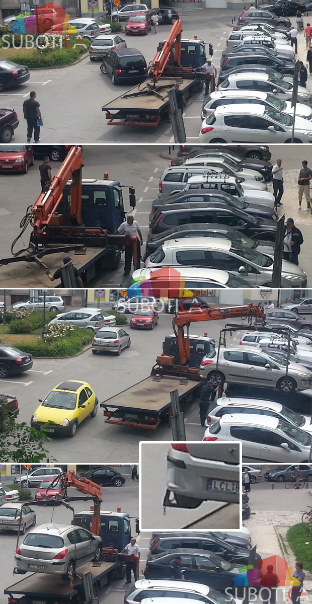 Pauk "jede" i propisno parkirana vozila