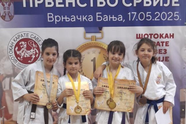 Karate: "Spartak Enpi" najuspešniji klub Srbije sa 104 medalje