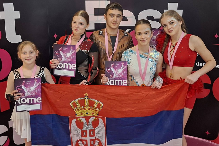 Sedam zlatnih medalja za Plesni klub "Stars" u Rimu