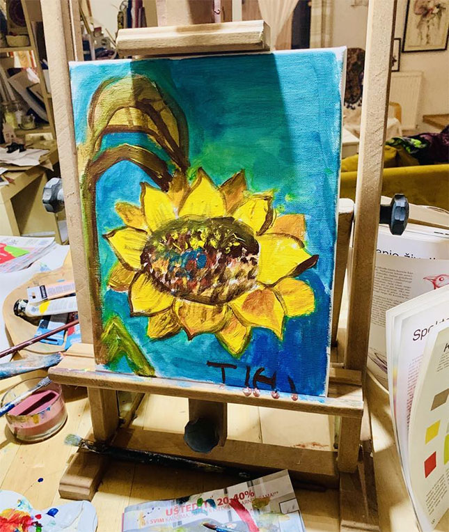 Šestogodišnji Tihomir hiperaktivnost i poremećaj pažnje kontroliše umetničkim delima