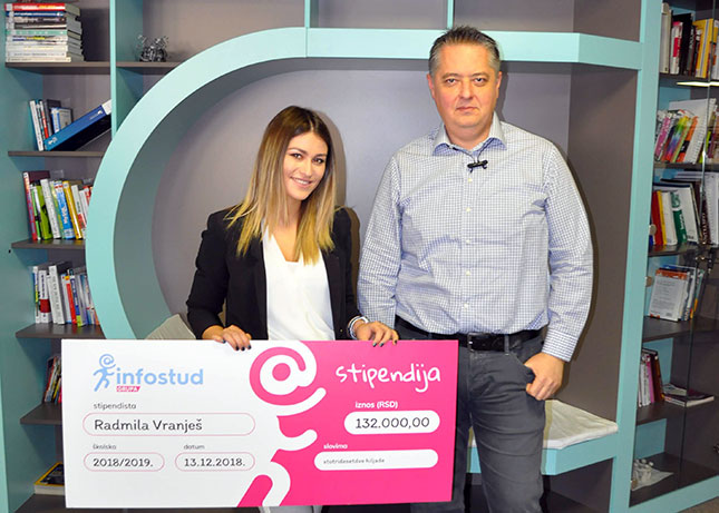 Infostud stipendirao studente Visoke tehničke škole i Ekonomskog fakulteta