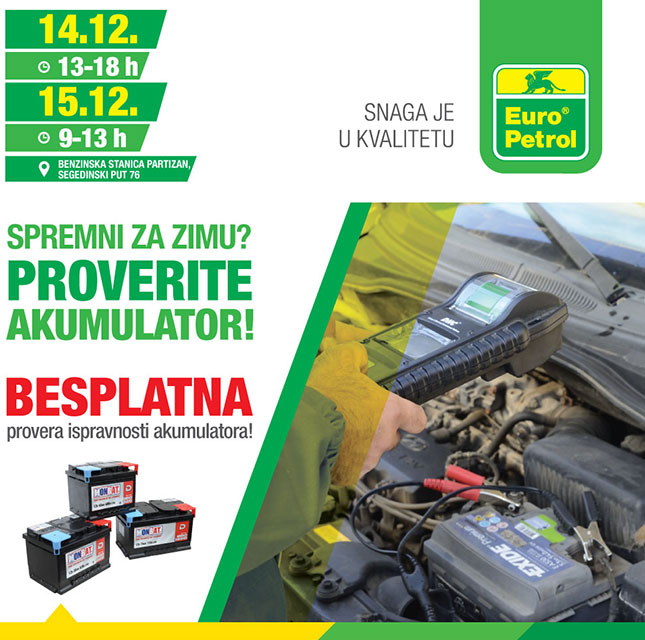 Pripremite četvorotočkaša za zimu - besplatno proverite stanje akumulatora