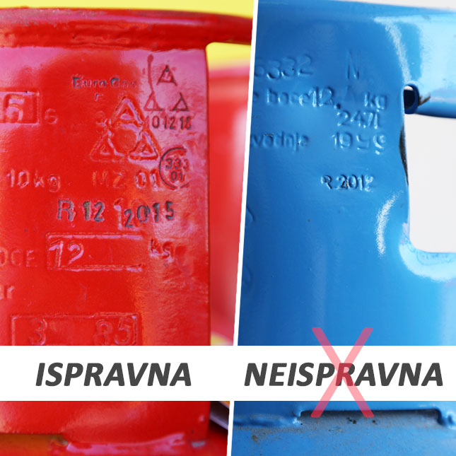 Revizija plinskih boca sprečava opasnost