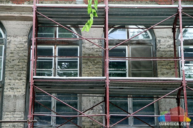 Radovi na sanaciji fasade zgrade Sokolskog doma