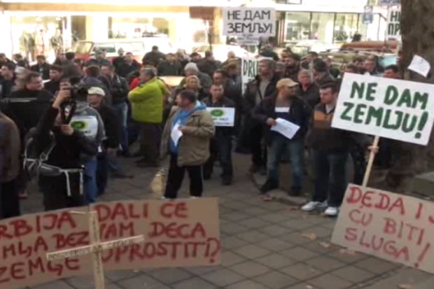 Održan protest protiv izmena Zakona o poljoprivrednom zemljištu
