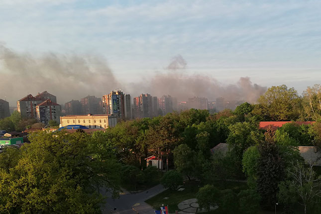 Goreo policijski parking u Izvorskoj