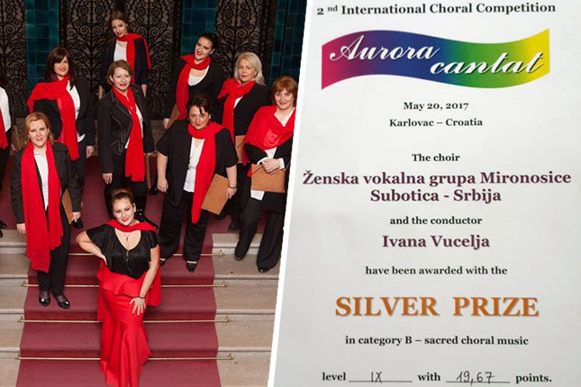 "Mironosice" osvojile drugu nagradu na takmičenju horova u Hrvatskoj