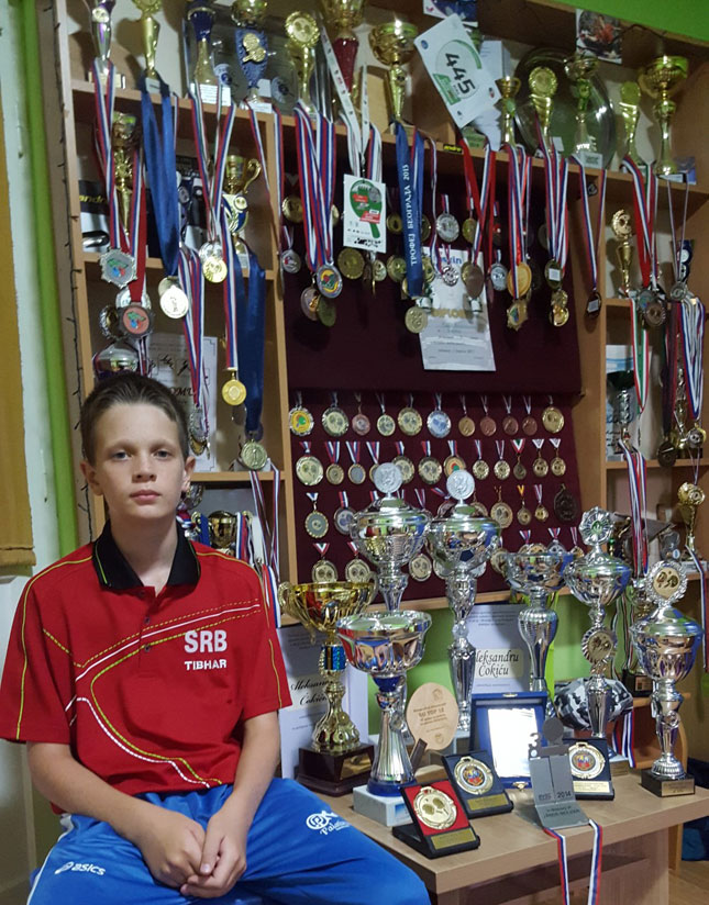 Оni dolaze: Aleksandar Čokić, učenik OŠ "Jovan Mikić" i član Stonoteniskog kluba "Spartak"