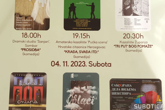 Festival amaterskog dramskog stvaralaštva "Drim fest" u petak i subotu u "Bunjevačkom kolu"