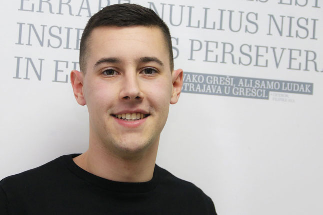 "Talenat na dar" - Danilo Vukas, student Pravnog fakulteta