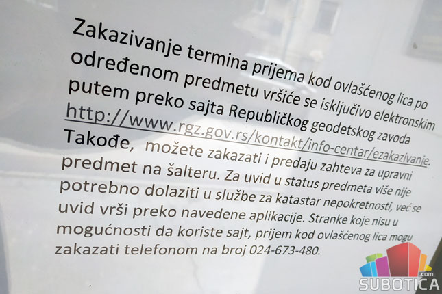 "Katastar" u štrajku do ispunjenja zahteva