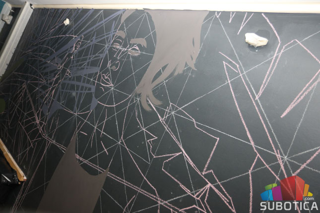 Mural Nikole Tesle u Kafe "Priči"