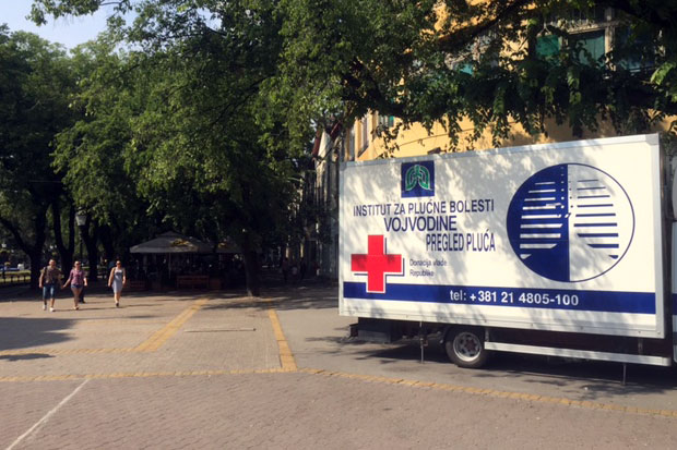 Besplatan pregled pluća u naredna dva dana na Gradskom trgu