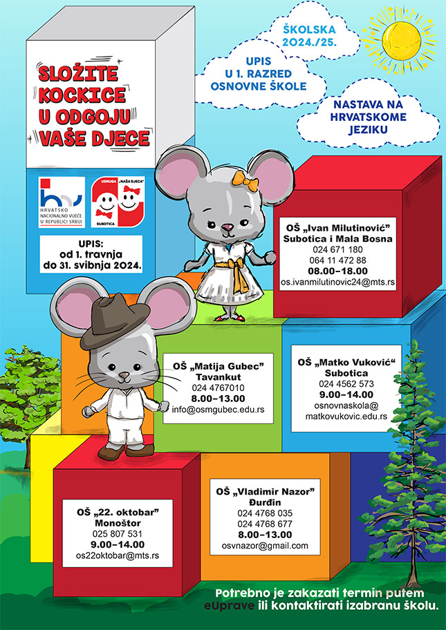 Upis 2024 - Nastava na hrvatskom jeziku