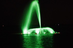 Fotografije nove fontane na jezeru Palić