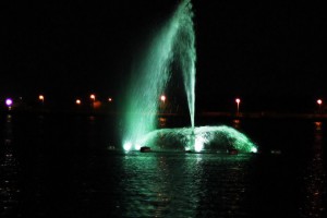 Fotografije nove fontane na jezeru Palić