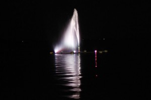 Fotografije nove fontane na jezeru Palić