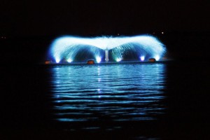 Fotografije nove fontane na jezeru Palić