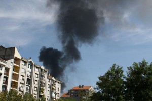 Akcija suzbijanja požara u reciklažnom centru "Interkord"