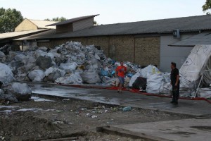 Akcija suzbijanja požara u reciklažnom centru "Interkord"