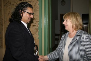 Miloš Nikolić u obilasku Likovnog susreta