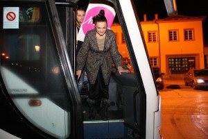 Doček Mirne Radulović u Subotici nakon emisije Prvog glasa Srbije