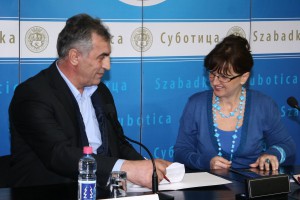 Potpisivanje ugovora za rušenje betonskog skeleta