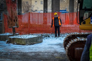 Pripreme za rušenje betonskog skeleta