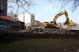 Srušen skelet kod Otvorenog univerziteta