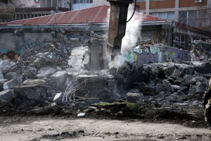 Srušen skelet kod Otvorenog univerziteta