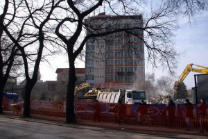 Srušen skelet kod Otvorenog univerziteta