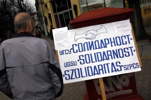 Potpisivanje peticije Udruženja građana "Solidarnost"