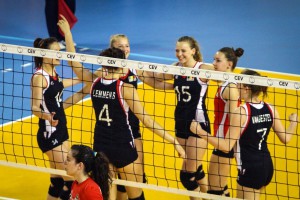 Odbojka (Ž): Belgija - Portugalija (kvalifikacije za Svetsko prvenstvo juniorki) foto: OSSRB