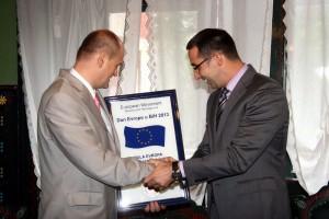 Uručivanje priznanja Evropskog pokreta BiH gradu Subotici