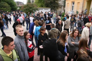 Protest učenika i roditelja Tehničke škole "Ivan Sarić"