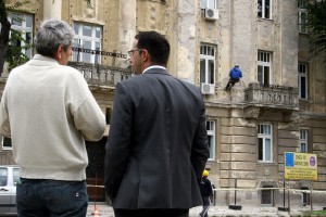 Protest učenika i roditelja Tehničke škole "Ivan Sarić"