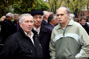 Polaganje venaca na Spomenik žrtvama fašizma