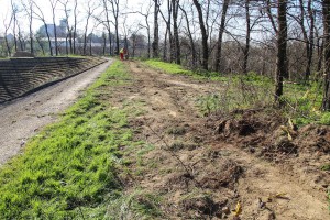 Radovi na postavljanju stubova za semafor