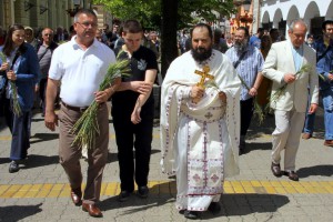 Obeležavanje Slave hrama Vaznesenja Gospodnjeg - Spasovdana (litija kroz grad)