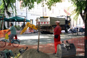 Radovi na rekonstrukciji magistralnog toplovoda u centru grada