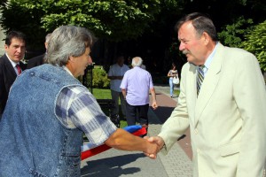 Polaganje venaca na spomenik Žrtvama fašizma