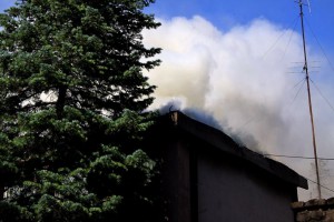 Požar u bivšoj zgradi Radio Subotice