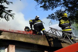 Požar u bivšoj zgradi Radio Subotice