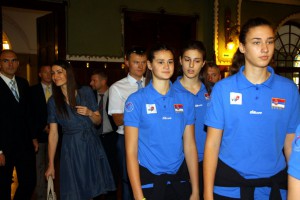 Prijem za žensku juniorsku reprezentaciju Srbije u odbojci
