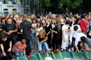 Simbolično paljenje sveća za Tijanu