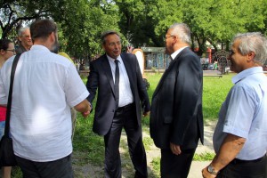 Obilazak objekta povodom završetka radova na zapadnoj fasadi