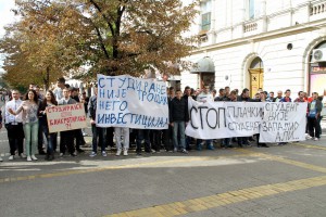Protestna šetnja studenata u Subotici