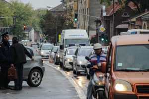 Saobraćajna gužva u centru grada