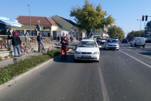 Nezgoda na Segedinskom putu - srušen stub javne rasvete